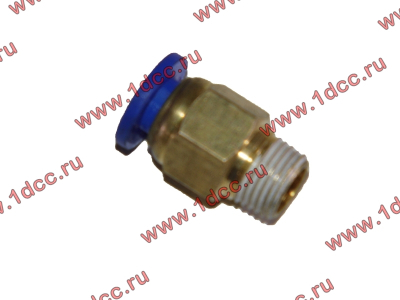 Фитинг (бронза, прямой, П конус 14) d-6 HOWO (ХОВО)  фото 1 Махачкала