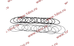 Кольцо уплотнительное гильзы цилиндра (комплект 12 тонких и 12 толстых) двигатель TD226B6G фото Махачкала